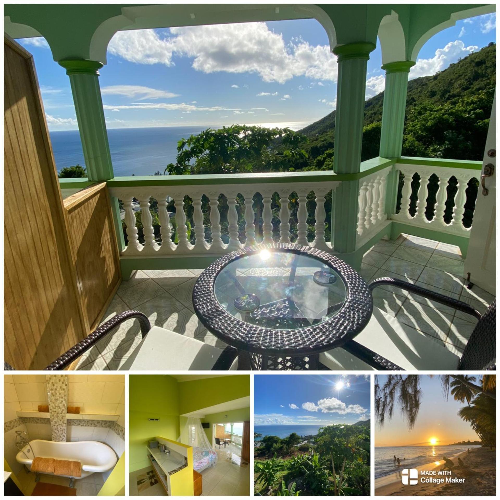 Greenhouse On The Hill, Sea View Studio Apartment Laborie Exteriér fotografie